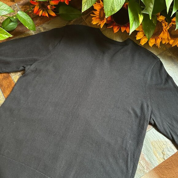 Eddie Bauer Christine Elbow Cardi in Black (size L) - Picture 8 of 11